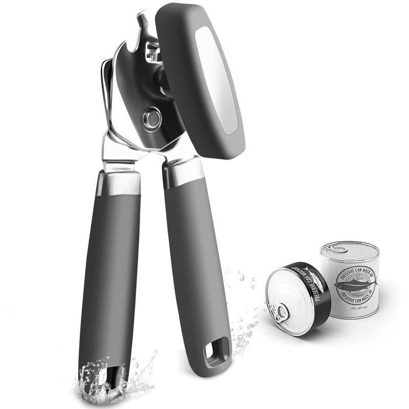 OUTWAY Can Opener Professional 3-In-1 Multifunctional Manual Can Openers Bottle Opener Kitchen Durable Stainless Steel Heavy Duty Can Opener Smooth Edge for Kitchen Seniors Friendly - Image 1